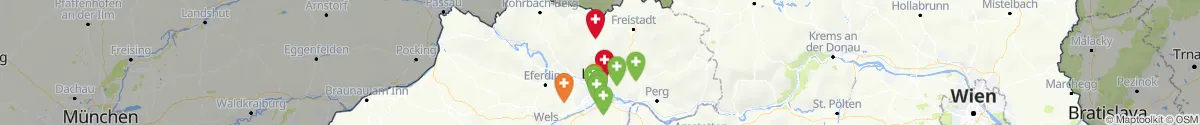 Kartenansicht für Apotheken-Notdienste in der Nähe von Haibach im Mühlkreis (Urfahr-Umgebung, Oberösterreich)